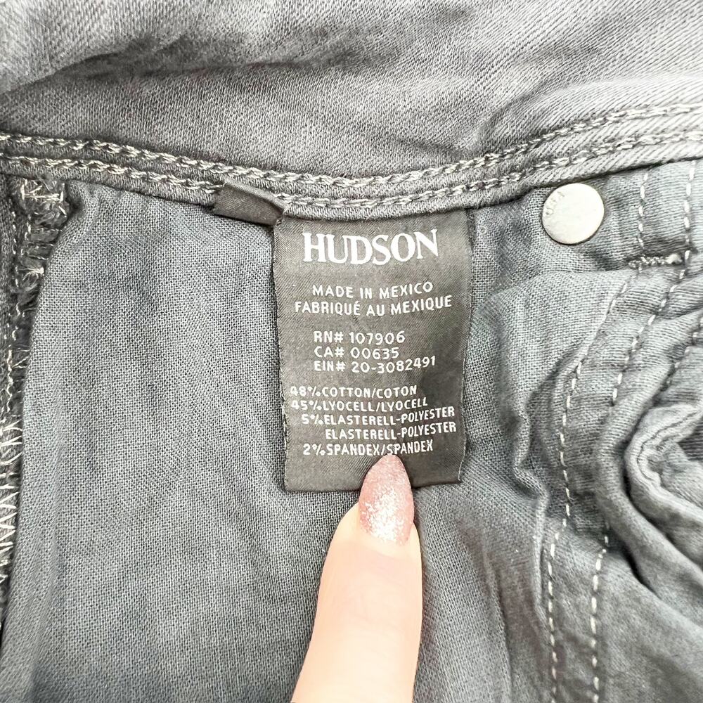 Hudson Women's Dark Gray Collins Mid Rise‎ Skinny Denim Jeans Size 25 - Picture 4 of 5